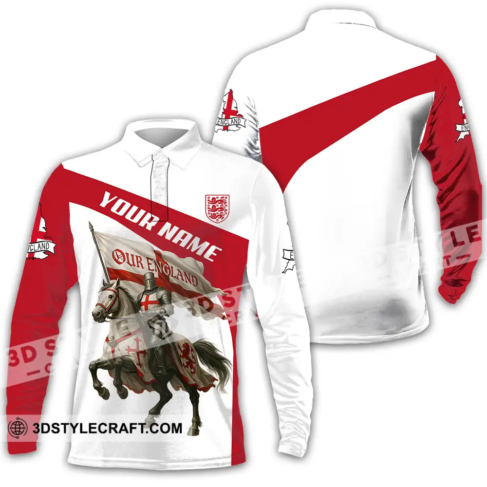 Unisex Shirt - Custom Our England Shirt Long Sleeve Polo / S T-shirt