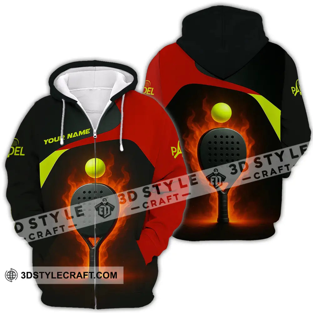 Unisex Shirt - Custom Padel Shirt Zipper Hoodie / S T-shirt