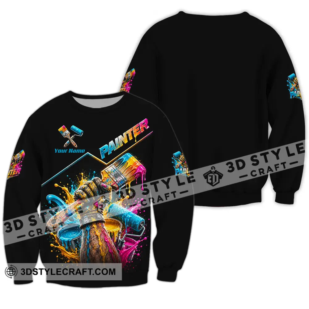 Unisex Shirt - Custom Painter Shirt - Long Sleeve / S - T-shirt