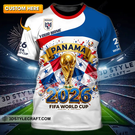 Unisex Shirt - Custom Panama World Cup 2026 3D Shirt style option 1
