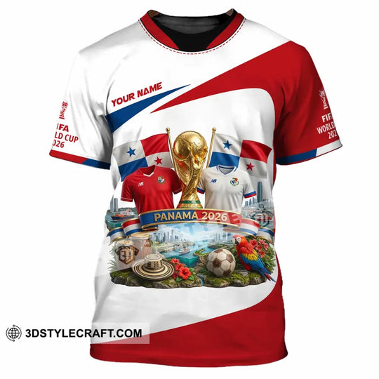 Unisex Shirt - Custom Panama World Cup 2026 3D Shirt style option 2