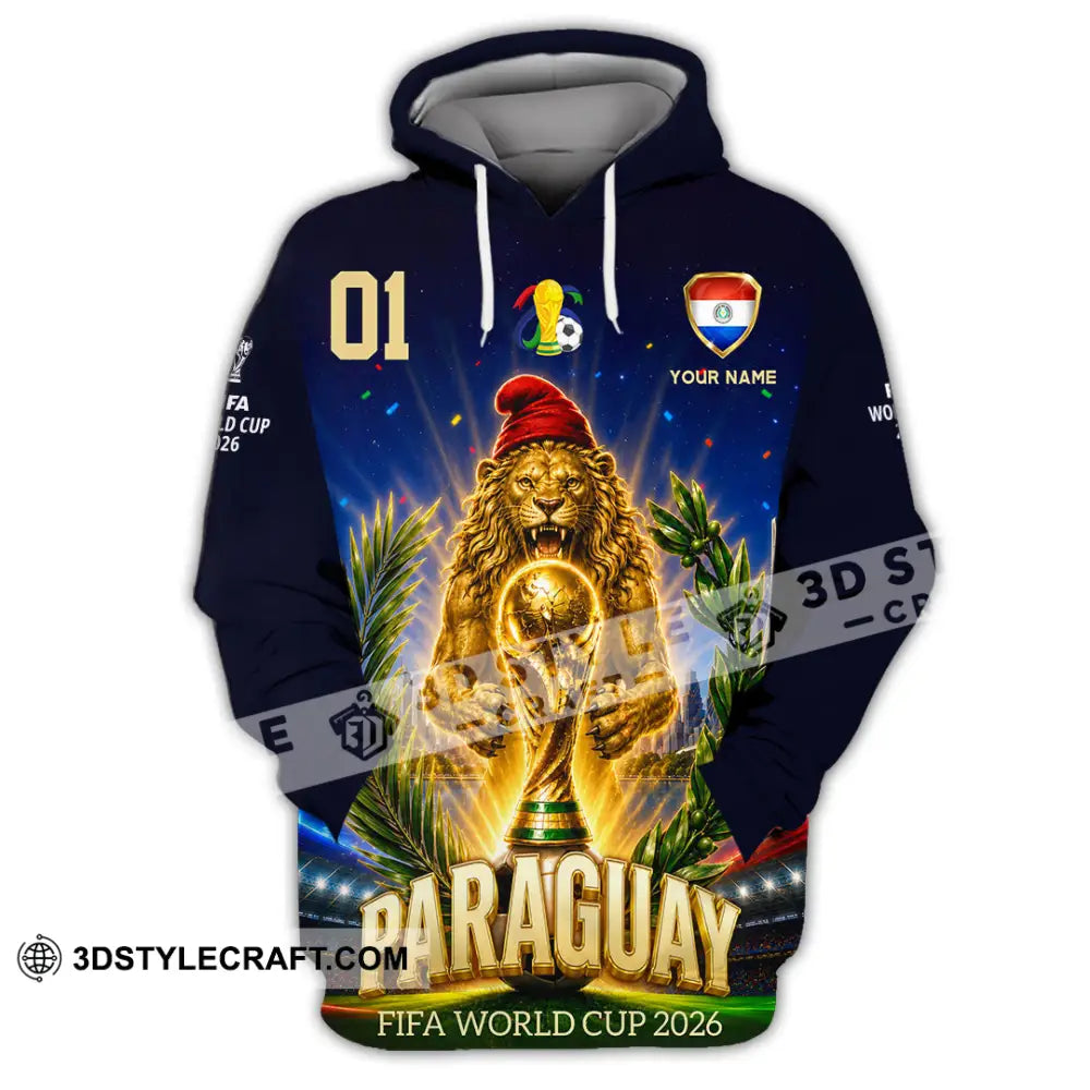 Unisex Shirt - Custom Paraguay World Cup 2026 Shirt - Hoodie / S - T-shirt