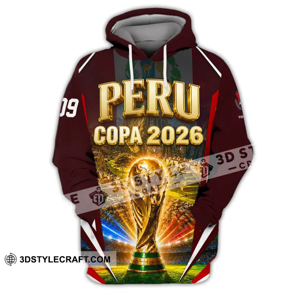 Unisex Shirt - Custom Peru Copa 2026 Shirt - Hoodie / S - T-shirt