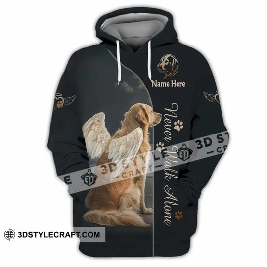 Unisex Shirt - Custom Pet Lover Never Walk Alone 3D Shirt style option 4