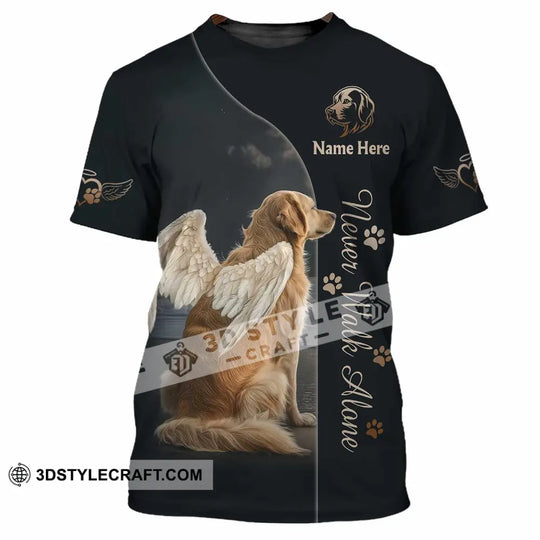 Unisex Shirt - Custom Pet Lover Never Walk Alone 3D Shirt style option 2