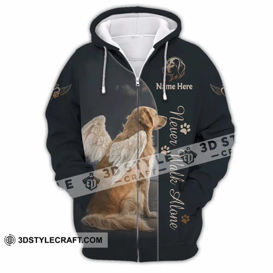 Unisex Shirt - Custom Pet Lover Never Walk Alone 3D Shirt style option 3
