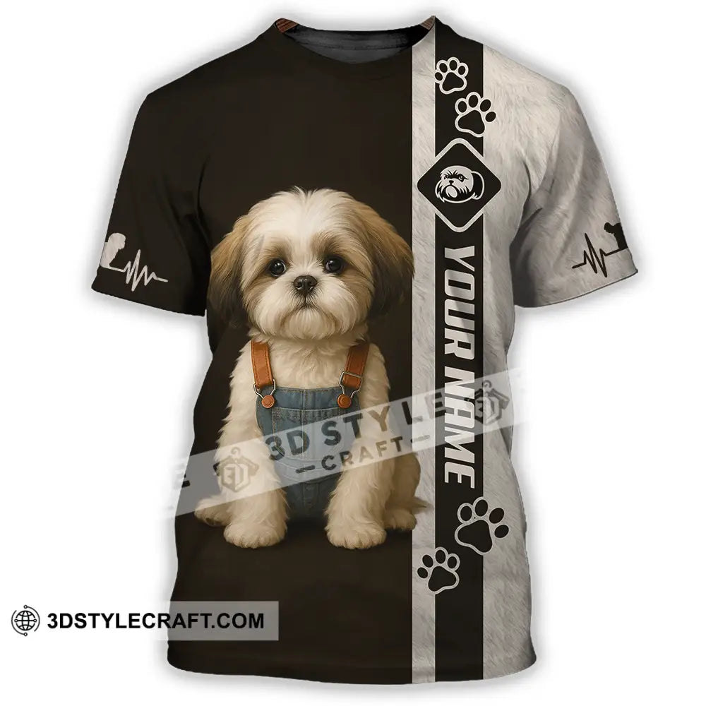 Unisex Shirt - Custom Pet Lover Shih Tzu Shirt T-Shirt / S T-shirt