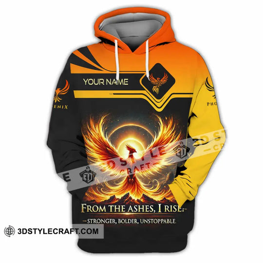 Unisex Shirt - Custom Phoenix From The Ashes I Rise Stronger Bolder Unstoppable Shirt style option 3