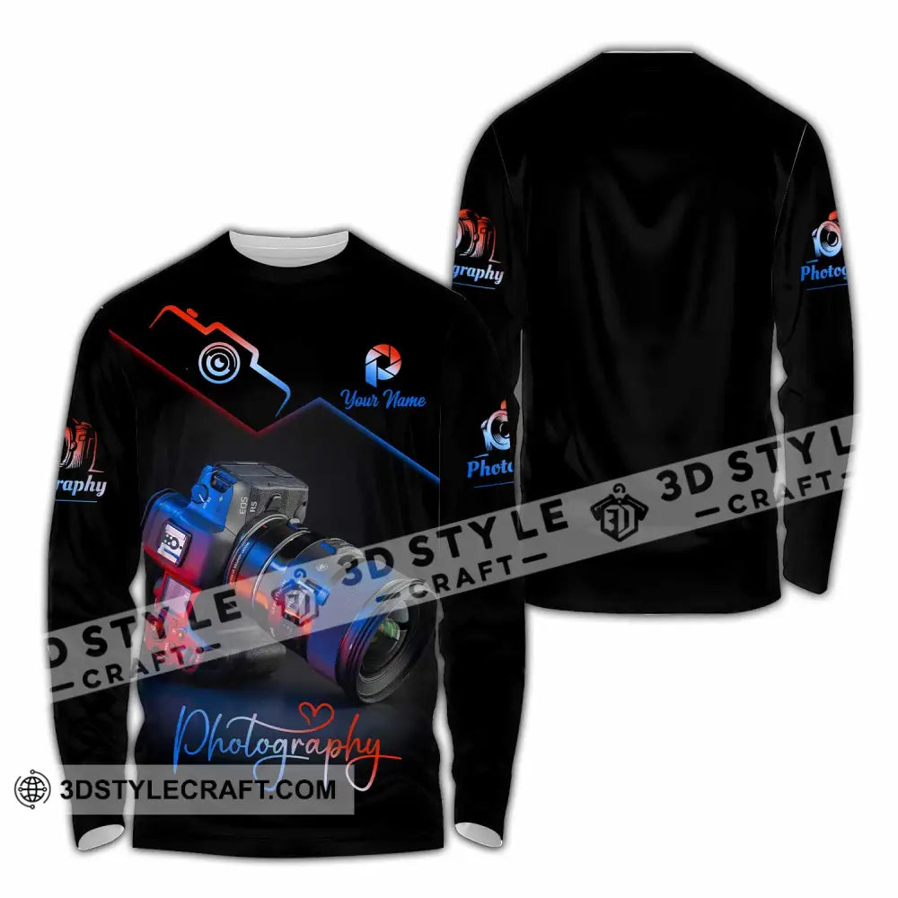 Unisex Shirt - Custom Photography 3D Shirt Long Sleeve Shirt / S T-shirt