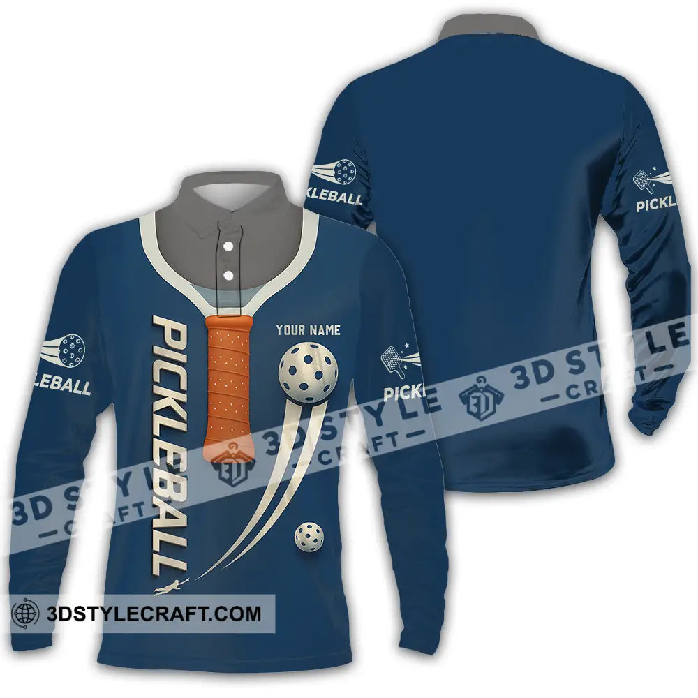 Unisex Shirt - Custom Pickleball Shirt Long Sleeve Polo / S T-shirt
