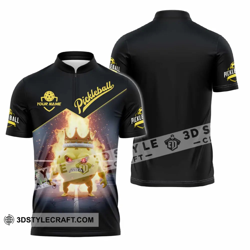 Unisex Shirt - Custom Pickleball Shirt Zipper Polo Shirt / S T-shirt