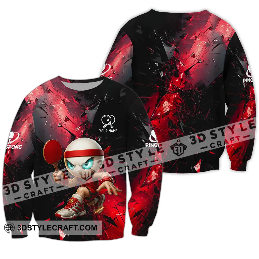 Unisex Shirt - Custom Ping Pong Shirt Long Sleeve / S T-shirt