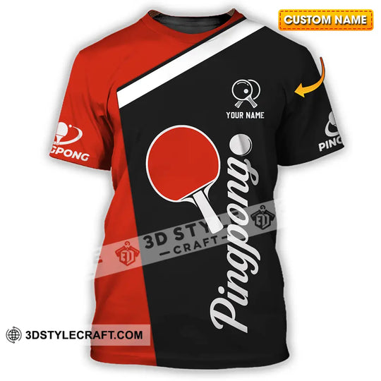 Unisex Shirt - Custom Ping Pong Shirt style option 1