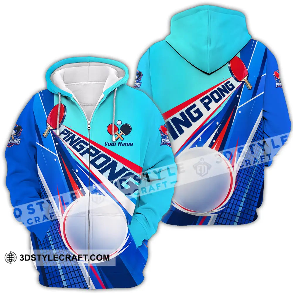 Unisex Shirt - Custom Ping Pong Shirt - Zipper Hoodie / S - T-shirt