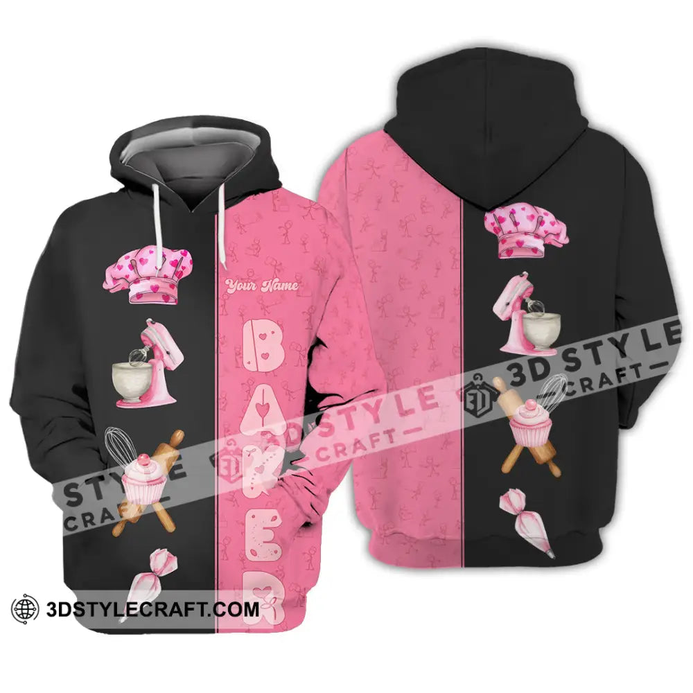 Unisex Shirt - Custom Pink Baker Shirt Hoodie / S T-shirt