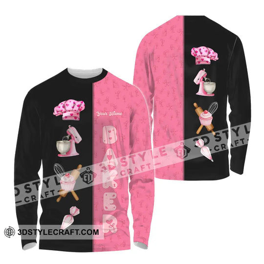 Unisex Shirt - Custom Pink Baker Shirt style option 3
