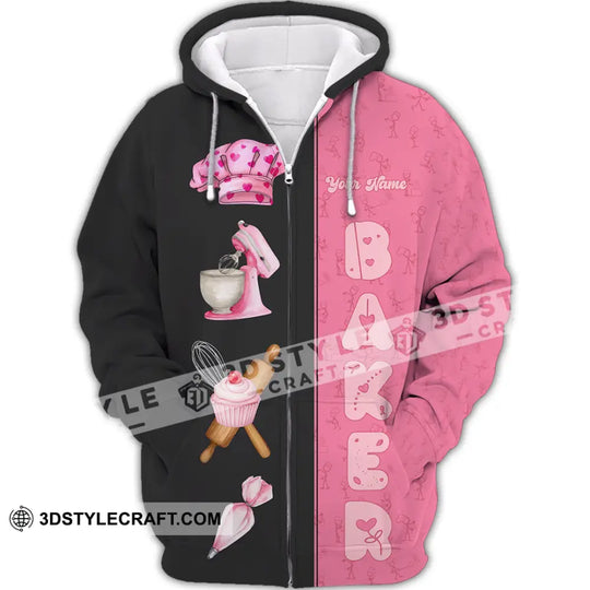 Unisex Shirt - Custom Pink Baker Shirt style option 2