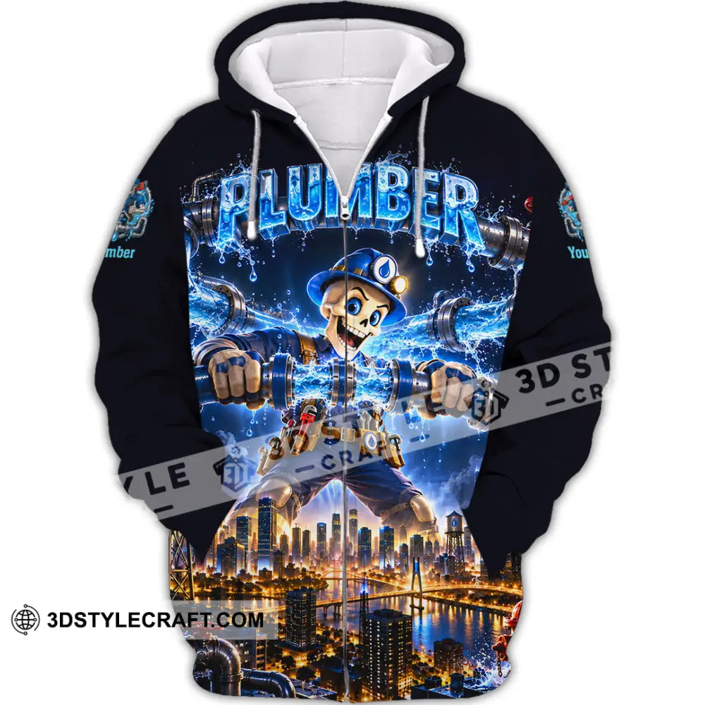 Unisex Shirt - Custom Plumber Shirt - Zipper Hoodie / S - T-shirt
