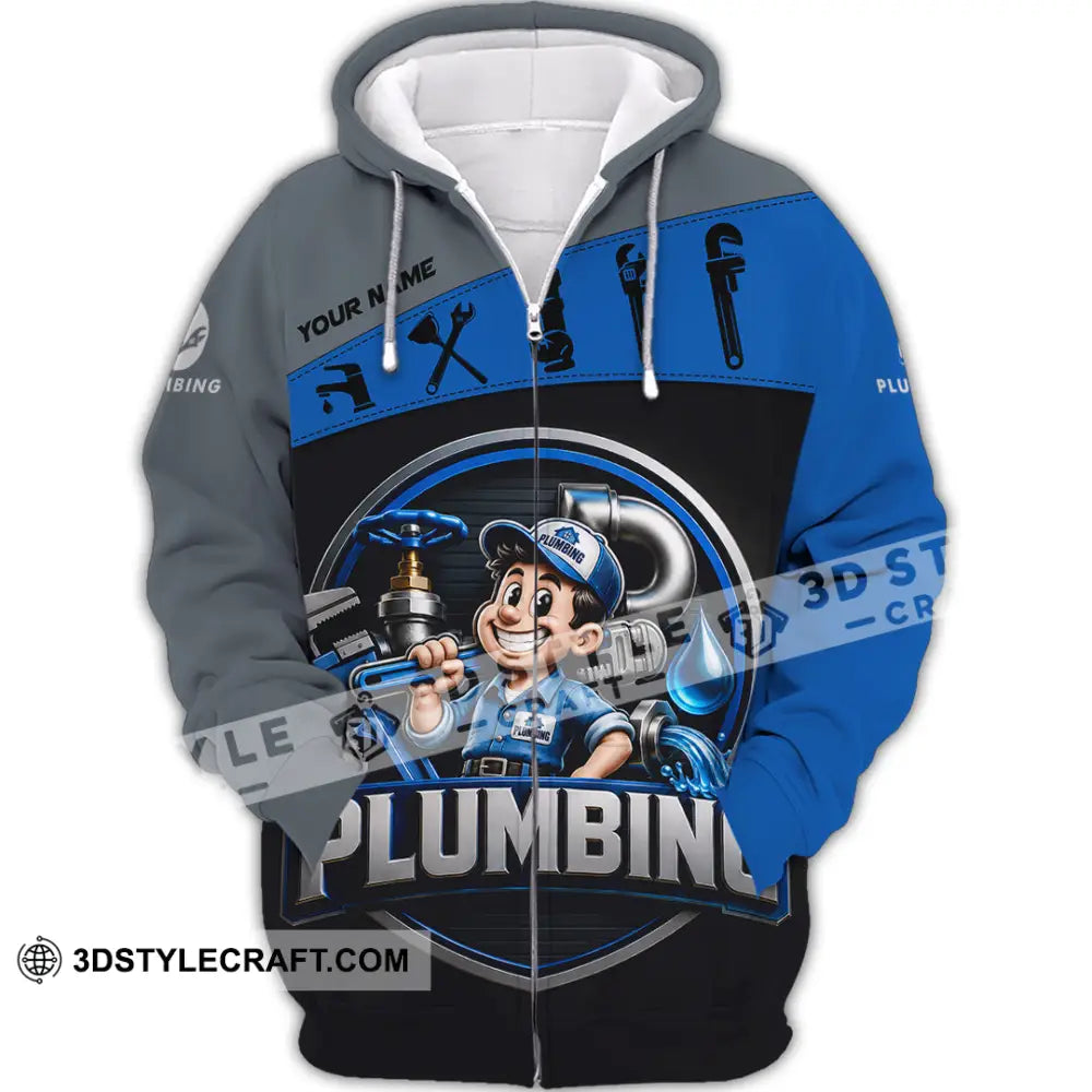 Unisex Shirt - Custom Plumbing Shirt - Zipper Hoodie / S - T-shirt