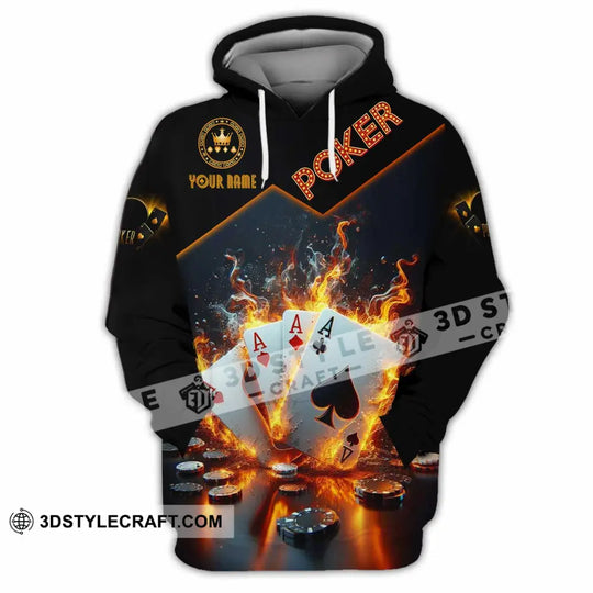 Unisex Shirt - Custom Poker Four Of Aces Card Lover Shirt style option 3