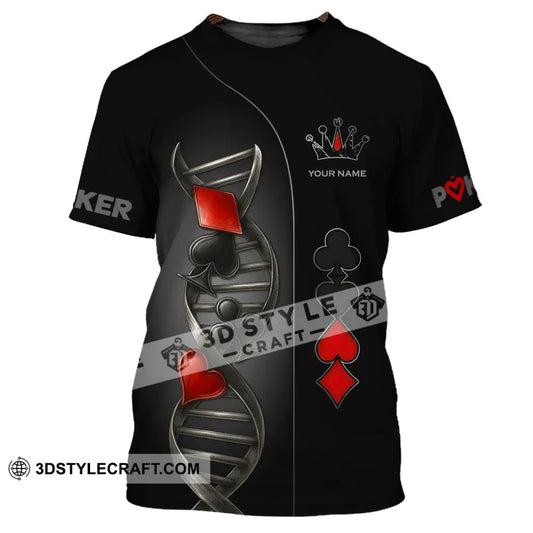 Unisex Shirt - Custom Poker Lover Classic Shirt In My DNA T-Shirt / S T-shirt