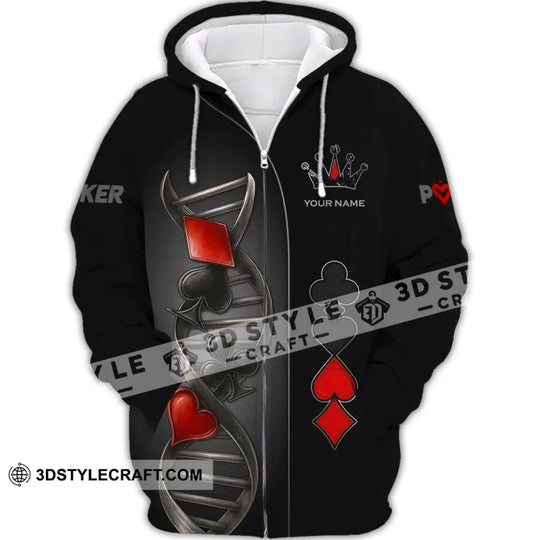 Unisex Shirt - Custom Poker Lover Classic Shirt, In My DNA style option 2