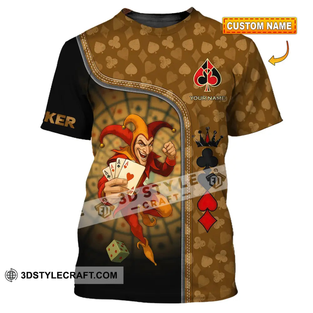 Unisex Shirt - Custom Poker Lover Shirt Poker Player T-shirt