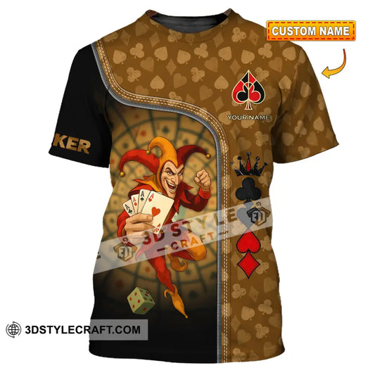 Unisex Shirt - Custom Poker Lover Shirt Poker Player T-shirt