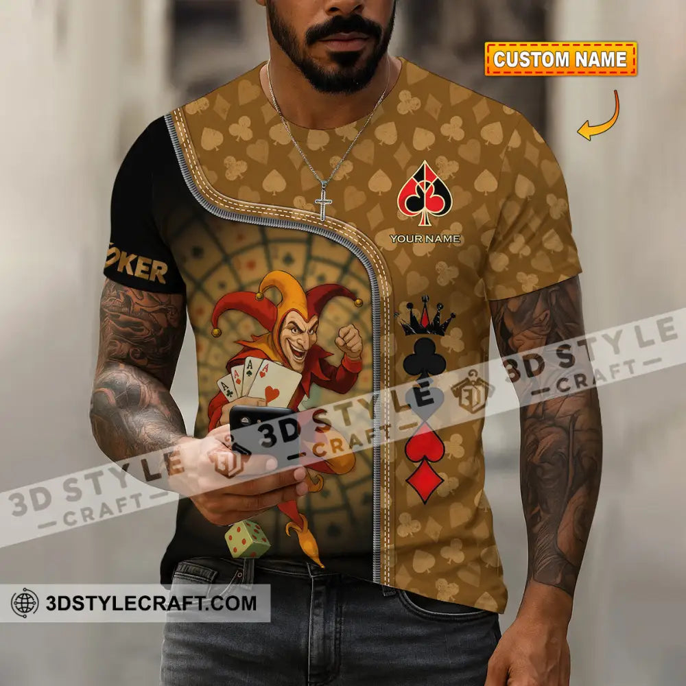 Unisex Shirt - Custom Poker Lover Shirt Poker Player T-shirt