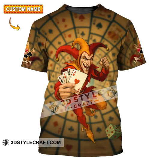 Unisex Shirt - Custom Poker Lover Shirt, Poker Player style option 1