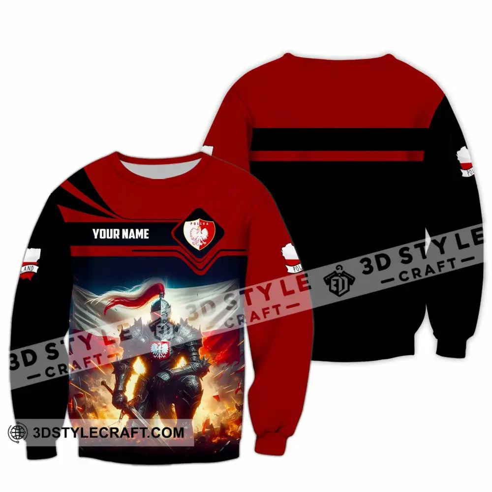 Unisex Shirt - Custom Polska Poland Shirt Long Sleeve / S T-shirt