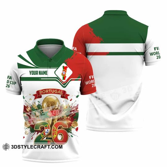 Unisex Shirt - Custom Portugal FIFA World Cup 2026 3D Shirt style option 2