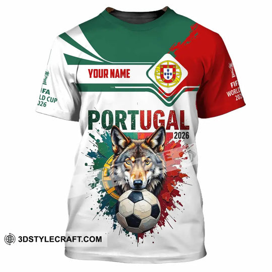 Unisex Shirt - Custom Portugal World Cup 2026 3D Shirt style option 4