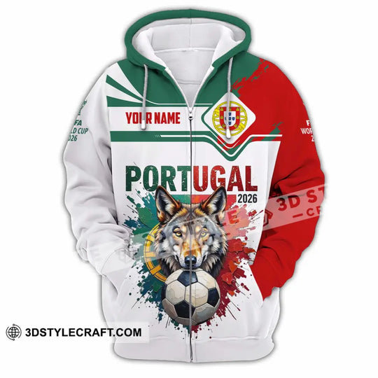 Unisex Shirt - Custom Portugal World Cup 2026 3D Shirt style option 3