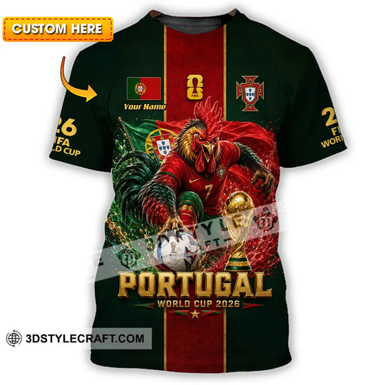 Unisex Shirt - Custom Portugal World Cup 2026 Shirt style option 1