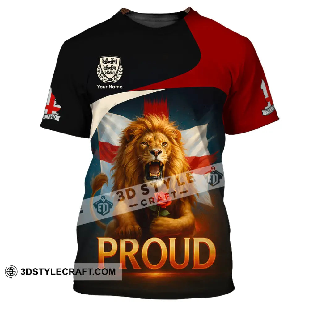 Unisex Shirt - Custom Proud England Shirt T-Shirt / S T-shirt