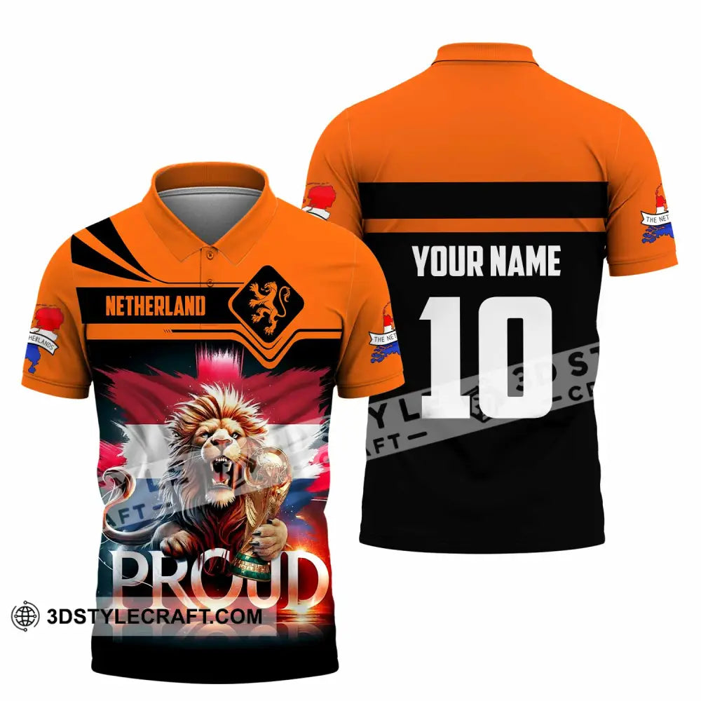 Unisex Shirt - Custom Proud Netherlands World Cup 2026 3D Shirt Polo Shirt / S T-shirt
