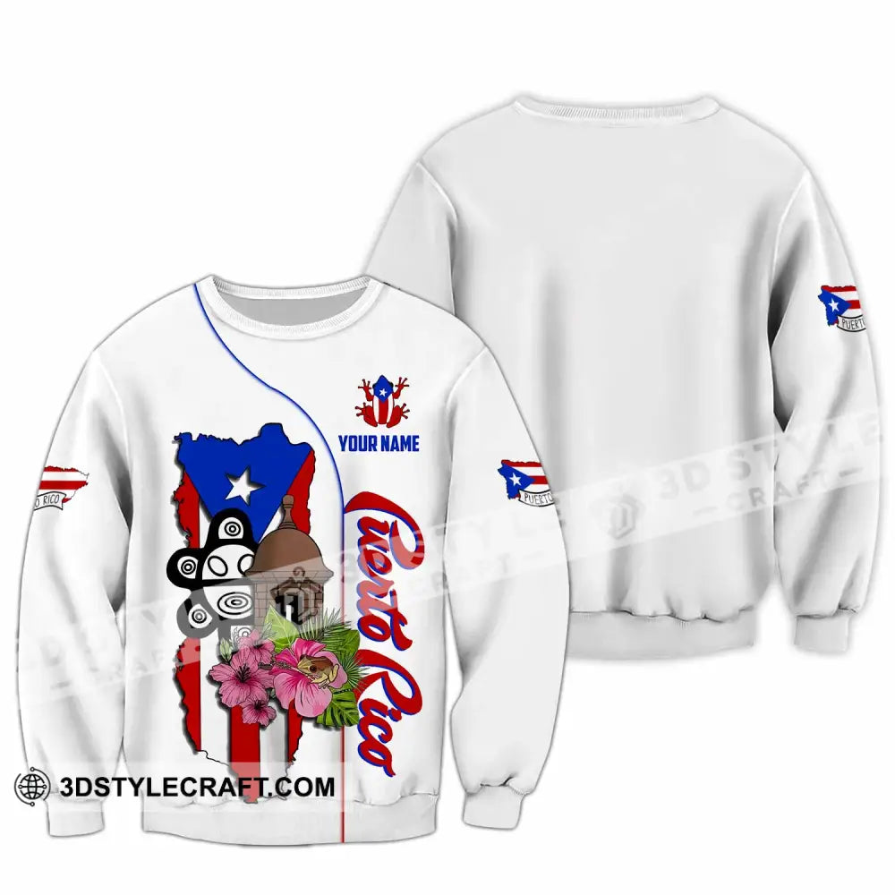 Unisex Shirt - Custom Puerto Rico Shirt Long Sleeve / S T-shirt
