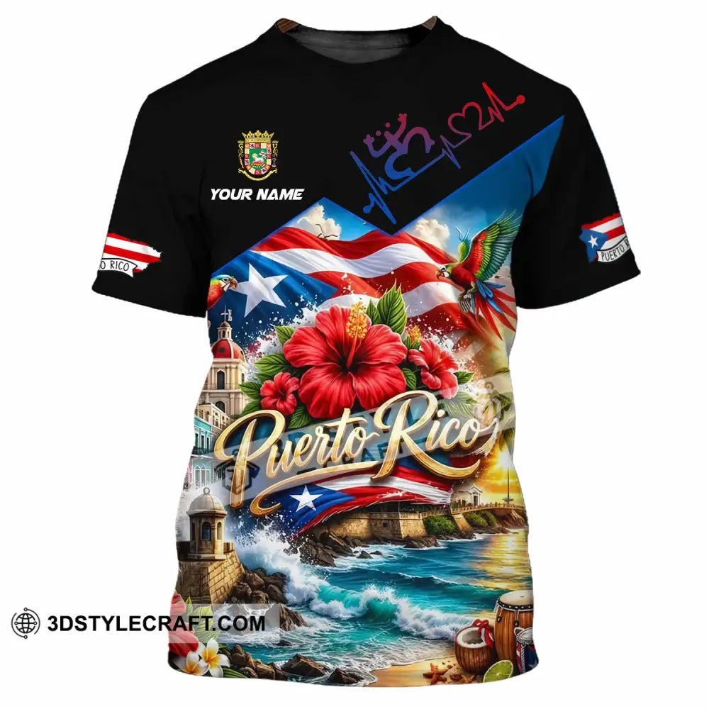 Unisex Shirt - Custom Puerto Rico Shirt - T-Shirt / S - T-shirt