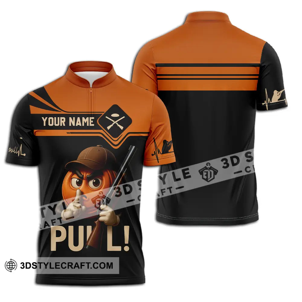 Unisex Shirt - Custom Pull Shirt Zipper Polo Shirt / S T-shirt