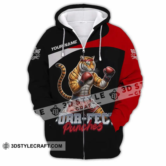 Unisex Shirt - Custom Purr-fect Punches Boxing 3D Shirt style option 4