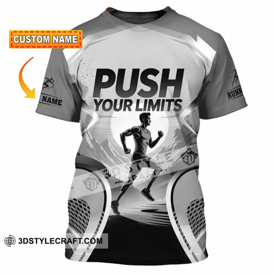 Unisex Shirt - Custom Push Your Limits Running 3D Shirt style option 1