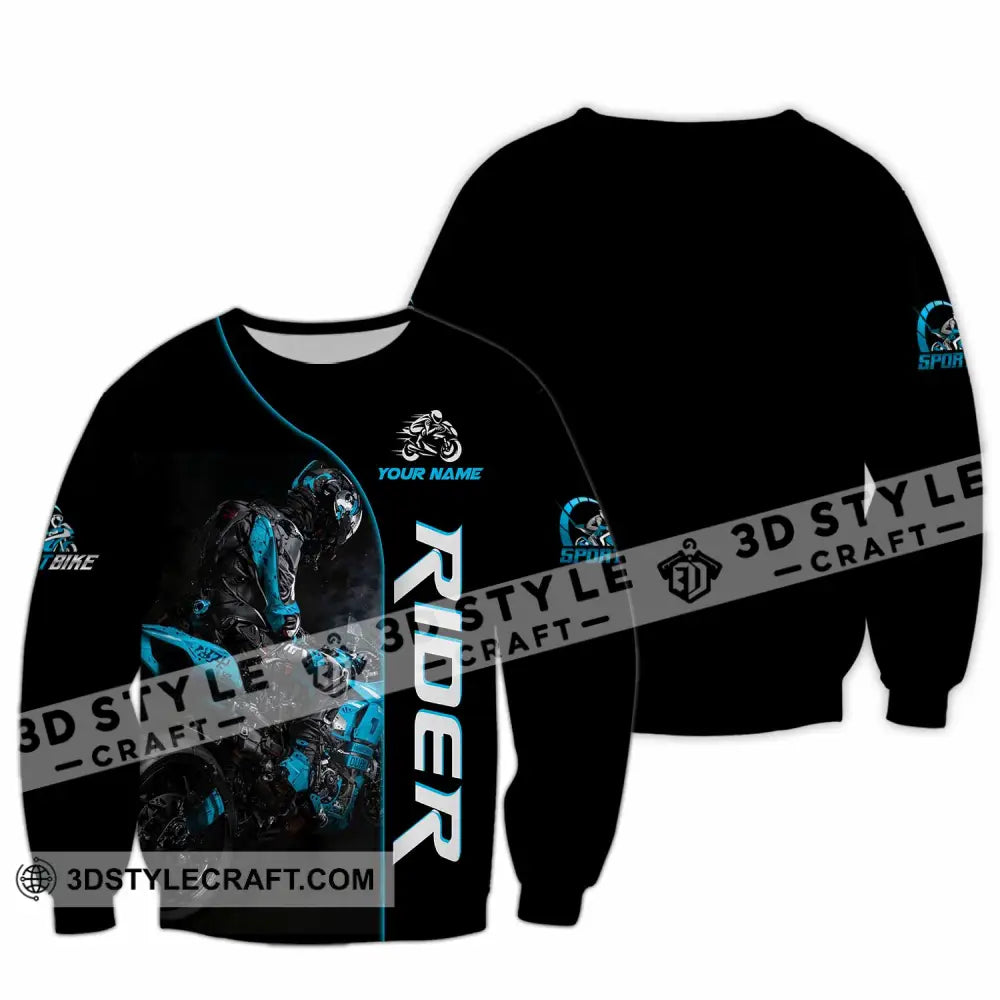 Unisex Shirt - Custom Rider 3D Shirt Long Sleeve / S T-shirt