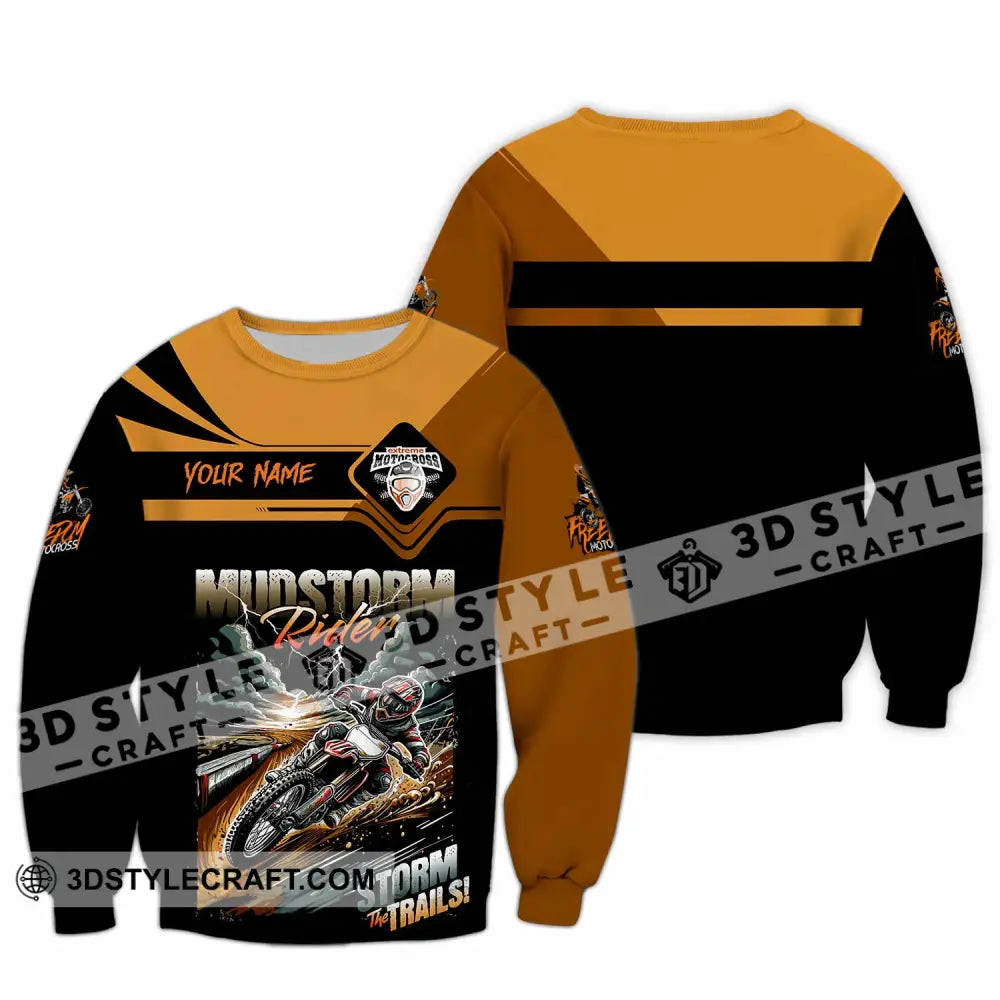 Unisex Shirt - Custom Rider Storm The Trails Sport Shirt Long Sleeve / S T-shirt