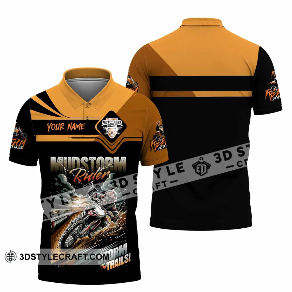 Unisex Shirt - Custom Rider Storm The Trails Sport Shirt Polo Shirt / S T-shirt