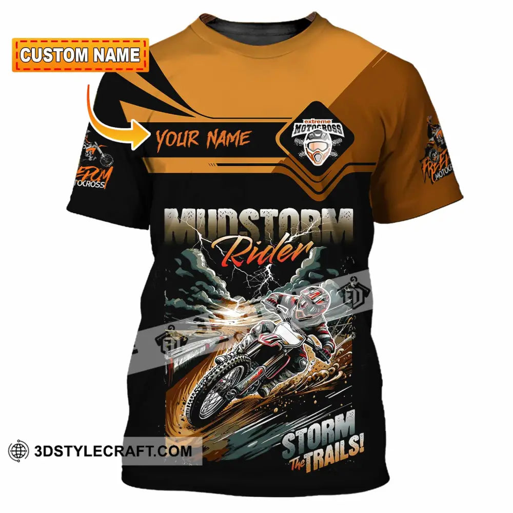 Unisex Shirt - Custom Rider Storm The Trails Sport Shirt T-shirt