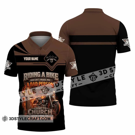 Unisex Shirt - Custom Riding A Bike 3D Shirt style option 2