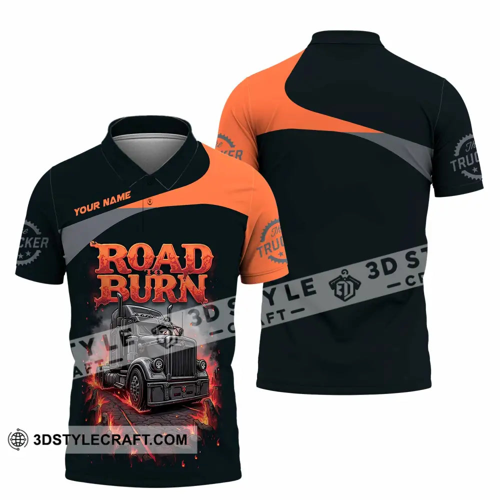 Unisex Shirt - Custom Road Born 3D Shirt Polo Shirt / S T-shirt