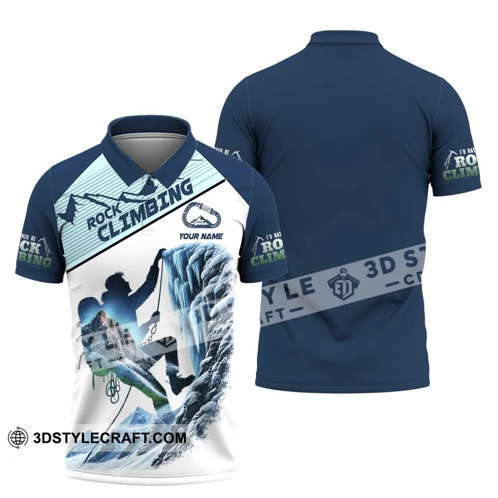 Unisex Shirt - Custom Rock Climbing Shirt Polo Shirt / S T-shirt