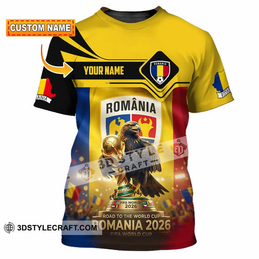 Unisex Shirt - Custom Romania World Cup 2026 3D Shirt T-shirt